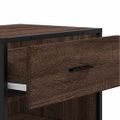vidaXL Regál na topánky hnedý dub 48x38x97,5 cm spracované drevo
