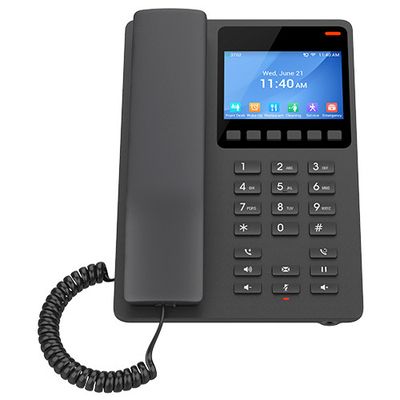 Grandstream GHP631W SIP WiFi hotelový telefón s displejom čierny