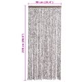 vidaXL Záves proti hmyzu, hnedý a béžový 90x220 cm, ženilka