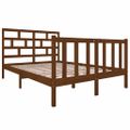 vidaXL Posteľný rám medovo-hnedý borovicový masív 140x190 cm