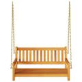 vidaXL Hojdačka do záhrady 2 -Seater 110 x 56 x 58,5 cm Prírodná