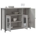 vidaXL Komoda sivá sonoma 100x35x75 cm kompozitné drevo