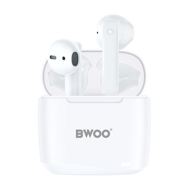 BWOO bezdrôtové slúchadlá TWS BW94-WH biela