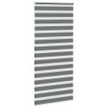 vidaXL Zebra roleta tmavošedá 100x230 cm šírka látky 95,9 cm polyester