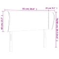 vidaXL Čelo postele so záhybmi tmavozelený 93x23x78/88 cm zamat