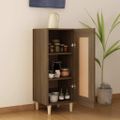 vidaXL Komoda hnedý dub 34,5x34x90 cm spracované drevo