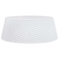 vidaXL Spodný kryt na vianočný stromček biely Ø65x23 cm plast