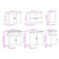 vidaXL 7-dielna sada kuchynských skriniek Porto, kompozitné drevo
