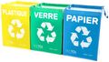 Tašky na triedený odpad SORT EASY 3 BASIC FR, 30x30x40 cm, 3 x 36 l, 3 ks SIXTOL