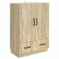 vidaXL Servírovacia skriňa so zásuvkou Dub sonoma 66 x 34,5 x 92 cm
