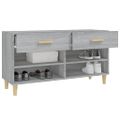 vidaXL Botník sivý dub sonoma 102x35x55 cm spracované drevo