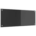 vidaXL Kuchynský obklad Tmavo šedá 100 x 40 cm tvrdené sklo