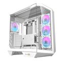Počítačová skriňa Darkflash DY470 (biela) + 4 ventilátory + držiak GPU