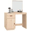 vidaXL Toaletný stolík 95x50x134 cm masívne borovicové drevo