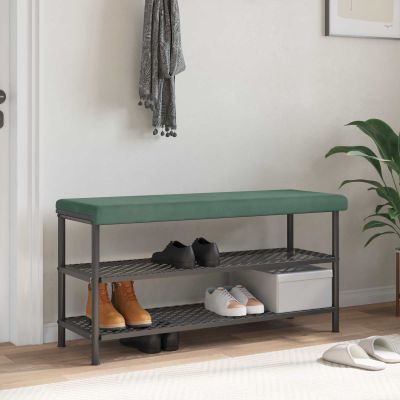vidaXL Vankúš na lavičku Zamat Morská zelená Hĺbka 35 cm