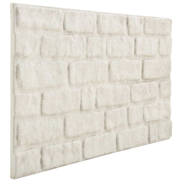 vidaXL Nástenné panely 10 pcs Biela 100 x 50 cm EPS pena