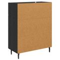 vidaXL Servírovacia skriňa Čierny dub 69,5 x 34 x 90 cm