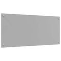 vidaXL Kuchynský obklad Svetlosivá 90 x 40 cm tvrdené sklo