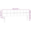 vidaXL Čelo postele s LED zelené 180x5x78/88 cm látka