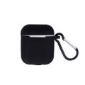 Puzdro na Airpods / Airpods 2 čierne s háčikom