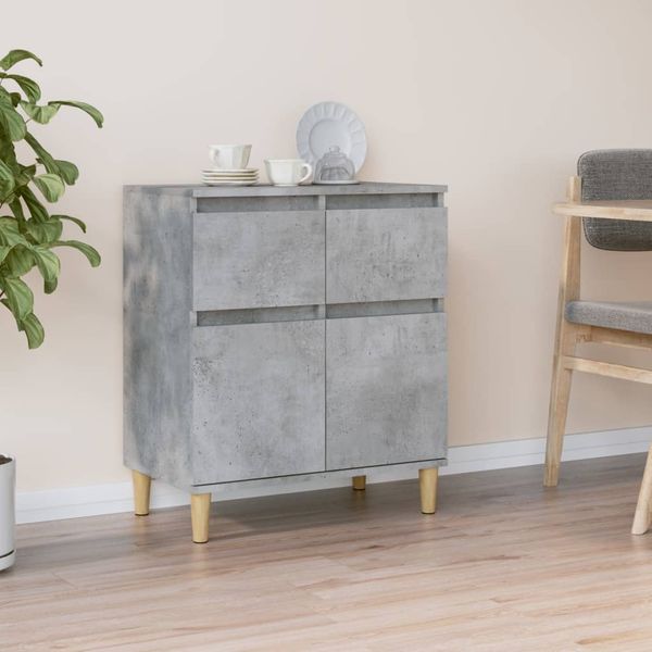 vidaXL Komoda betónovo sivá 60x35x70 cm spracované drevo