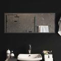 vidaXL Zrkadlo do kúpeľne s LED Priehľadná 100 x 40 cm tvrdené sklo