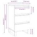 vidaXL Nočné stolíky 2 ks dub sonoma 40x35x69 cm kompozitné drevo