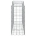 vidaXL Oblúkové gabiónové koše 7ks 200x50x100/120cm pozinkované železo