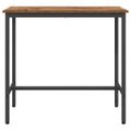 vidaXL stôl Staré drevo 100 x 50 x 90,5 cm Inžinierske drevo a oceľ