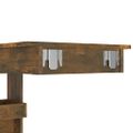 vidaXL Nástenný barový stôl dymový dub 102x45x103,5cm spracované drevo