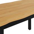 VidaXL Jedálenský stôl EKAI Čierna 112 x 70 x 76,5 cm Borovicový masív