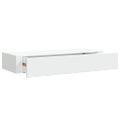 vidaXL Zásuvkové police nástenné 2 ks biele 60x23,5x10 cm MDF
