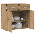 vidaXL Servírovacia skriňa Remeselný dub 78 x 38 x 80 cm