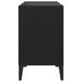 vidaXL TV stolík nohy z kovu čierny 69,5x30x50 cm