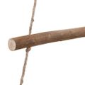 vidaXL Závesný vianočný stromček s hviezdou na vrchole 100x210 cm, prírodný konár