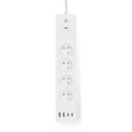 Predlžovací kábel NEDIS WIFIP313EWT SmartLife /2m/Wi-Fi/16A/3680W/4xzásuvka/