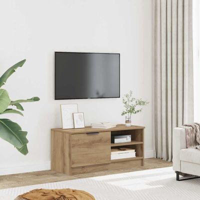 vidaXL TV skrinka Artisan Dub 80x35x36,5 cm Konštrukčné drevo