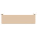 vidaXL Vankúš na lavičku SOEST 100% polyester Krémová 140 x 40 x 5 cm