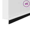 vidaXL Samolepiace tesnenia dverí s kefou 6 ks Biela 100 cm