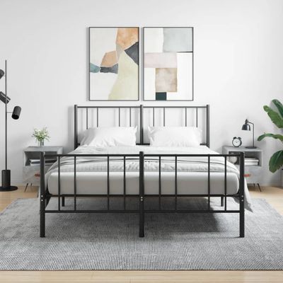 vidaXL Nočné stolíky 2 ks betónovo sivé 40x35x47,5 cm kompozitné drevo