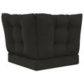 vidaXL Vankúš na vonkajšiu pohovku Polyester Čierna 50,5 x 50,5 cm