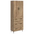 vidaXL Sada skríň 2 ks 66 x 34,5 x 90 cm Kompozitné drevo Dub artisan