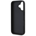 Puzdro Guess Hardcase PU so zrnitou štruktúrou Big 4G a klasickým logom pre iPhone 16 6,1" čierna