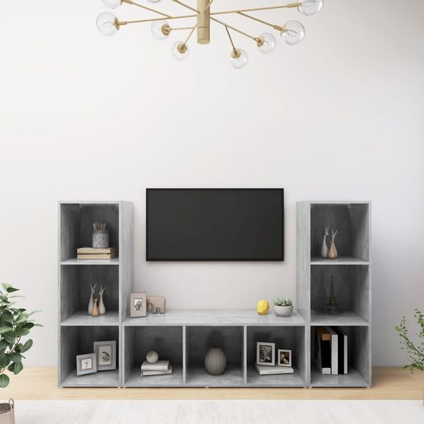 vidaXL | TV skrinka | 3 pcs 37 x 35 x 107,5 cm