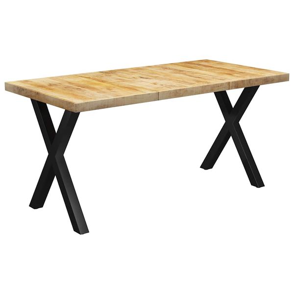 vidaXL Jedálenský stôl, nohy v tvare X 180x90x77 cm, mangový masív