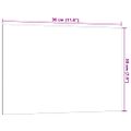 vidaXL Nástenná magnetická tabuľa čierna 30x20 cm tvrdené sklo