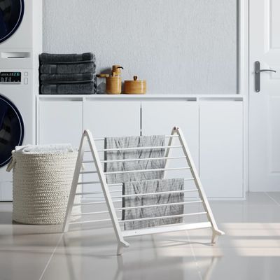 vidaXL Sušiaci stojan na vaňu výsuvný 53-90 cm hliník