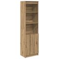 vidaXL Vysoká skrinka dub artisan 50x35x180 cm spracované drevo