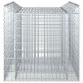 vidaXL Gabiónová vyvýšená posteľ 2 ks 150 x 100 x 100 cm Strieborná