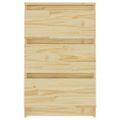 vidaXL Nočné stolíky 2 ks 40x29,5x64 cm, borovicový masív